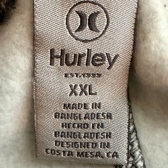 New Hurley Jogger Pant Men's Size XXL Grey Slim Fit Soft Fleece Drawstring - Picture 5 of 16